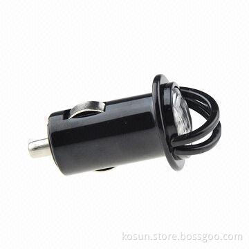 Car Charger with 12 to 24V DC Input Voltage